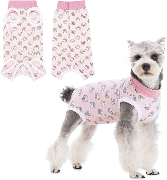 Coppthinktu Recovery Suit for Dogs After Surgery, Dog Onesie Surgery Recovery Suit for Female Spay, Soft Male Surgical Pajamas Bodysuits for Small Medium Puppy to Anti Licking Dog Cone Alternative