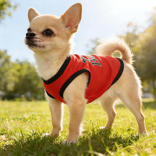 4 Pieces Dog Clothes for Small Dogs Boy Dog Shirt Puppy Clothes for Chihuahua Yorkie Soft Cute Pattern Pet Cat Clothing Black Grey Red Green XXS~M (XXSmall)