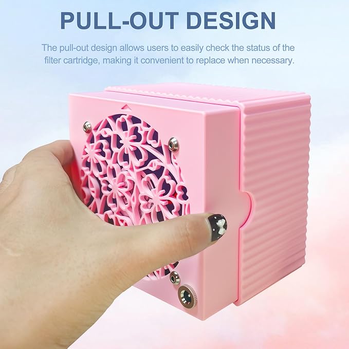 Bird Dust Vacuum,Acuum Cleaners for Pet Birds Feathers,Adjustable Wind Speed,Bird Cage Accessories for Conure Cockatiel Budgies Lovebird Parrotlet. (Pink)