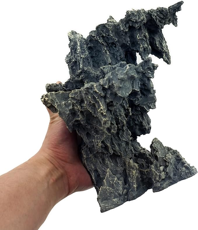 Allcolor Fish Tank Decor Rocks.Aquarium Decoration Model.Easy and Quick Solution for Aquascaping.(Sky City)