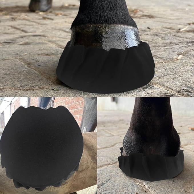 12 Pack Horse Hoof Tape Cotton Strong Sticky Horse Hoof Wraps Simple, Breathable Hoof Packing for Hoof Wound Management and Laminitis Abscess Relief Additional Protection for Horse Hoove