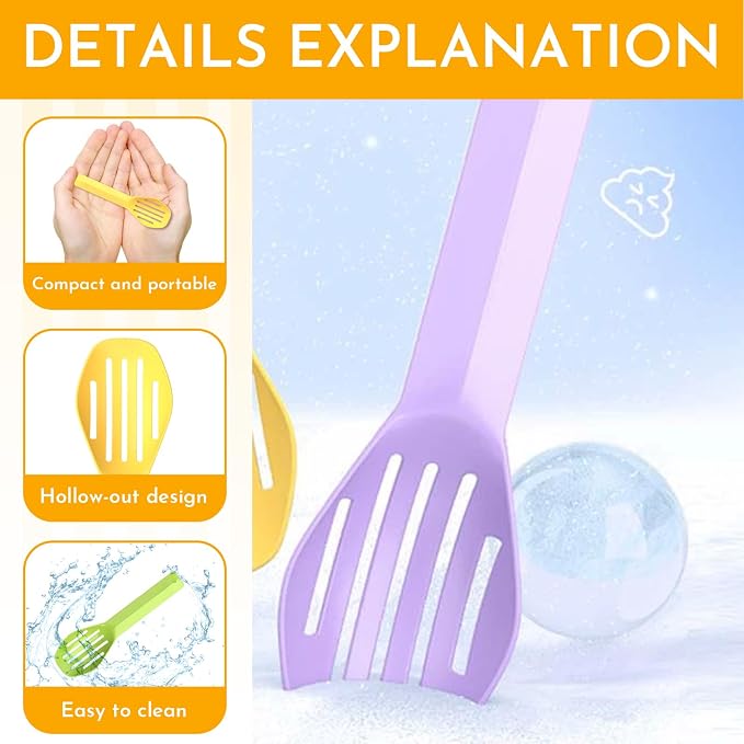 9Pcs Bathing Sand Scooper for Hamsters, Small Pet Grooming | Hamster Bedding Scooper,Pet Cleaning Tool,Small Pet Grooming