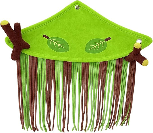 Corner Hideaway Ferret Hammock Portable Exercise Habitat Decor Small Pet Corner Hideout for Chipmunk Mice Squirrel Guinea Pig, Triangle