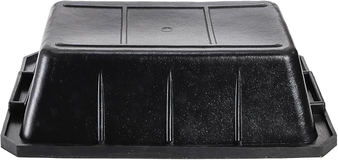 Cididu 2 Pack Rubber Feeder Pan, 10 Quart Large Horse Trough Feeder Bucket, Heavy Duty 2.5 Gallon Chicken Dust Bath Tub Water Bowl for Pig Goat Dog Cat Farm Livestock Animal Feeding, Rectangular
