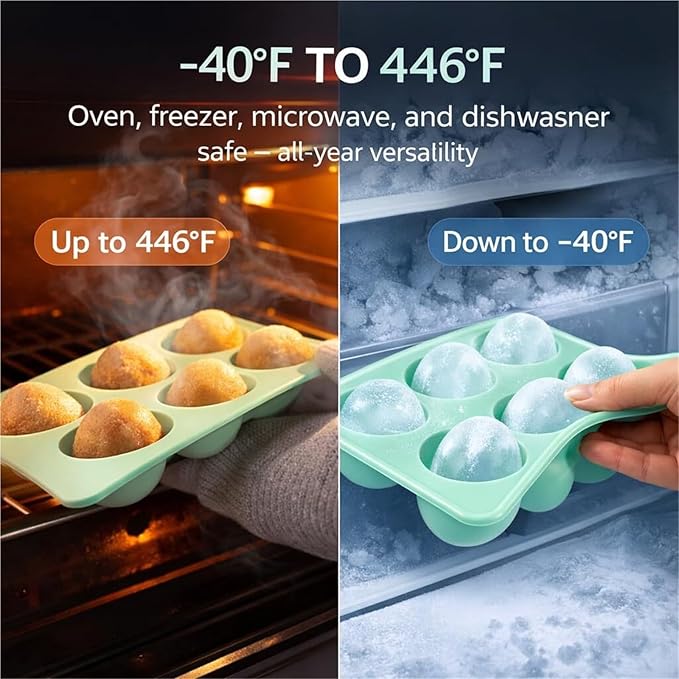 2026 New Easter Egg Silicone Mold for Baking,3 Pack Food-Grade Chocolate Molds, Non-stick Egg Shaped Easter Freezer Molds, DIY Baking Supplies Tools Set for Cake, Jello, Ice Cream(6pcs)