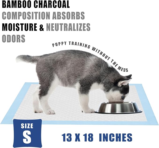 Dog and Puppy Training Pads， Disposable Dog Pee Pads (150, 13"*18" (33*45cm))