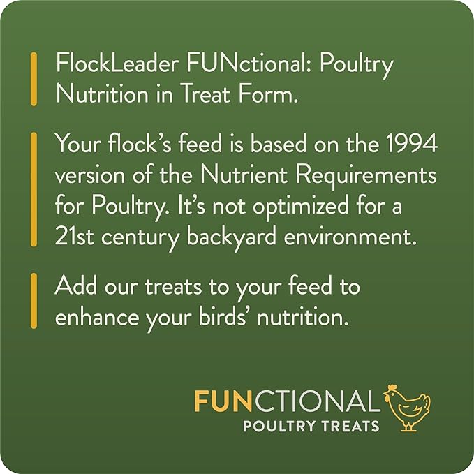 FlockLeader Defend, Functional Poultry Treats for Immune Support, 1.5 lb