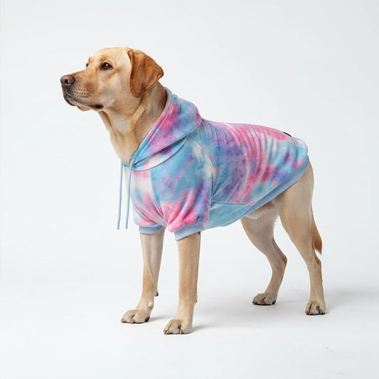Spark Paws Dog Hoodie – Premium Dog Sweater for Small, Medium, and Large Dogs | Warm Outfits for French Bulldogs, Pitbull, Puppy, Winter Jacket Alternative - Snow Cone - 3XL