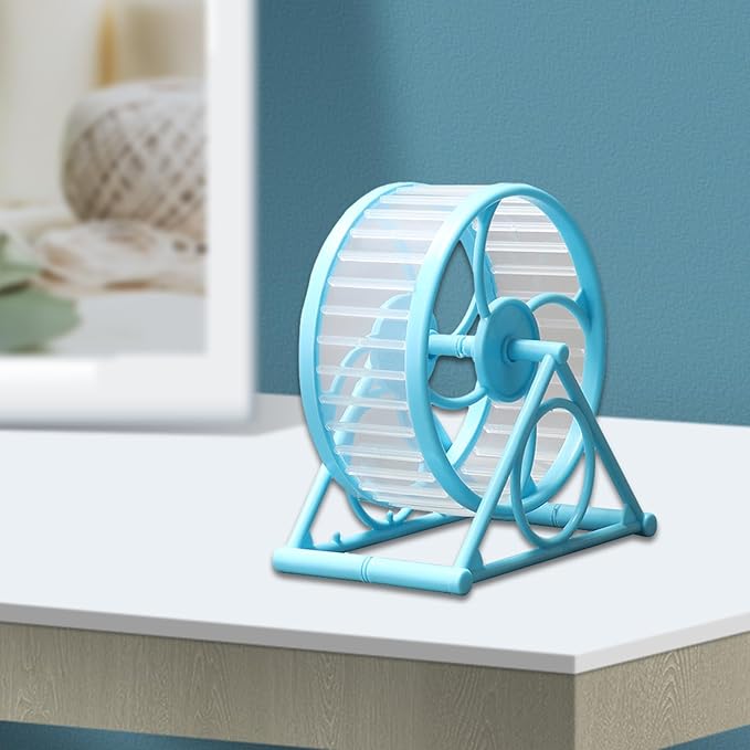 Pet Hamster Exercise Running Wheel with Stand Playing Supplies Cage Toy Gerbils Hamster Running Jogging Toy Hamster Running Wheel Small