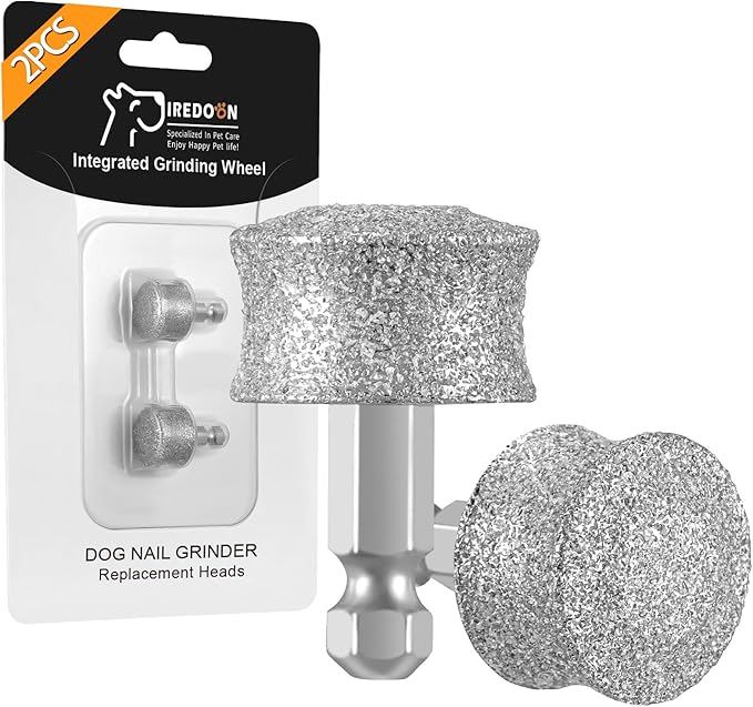 IREDOON Dog Nail Grinder Replacement Head-Integrated Grinding Head for Casfuy and Most Brands, Highly Efficient, Safe and Durable (2pcs)