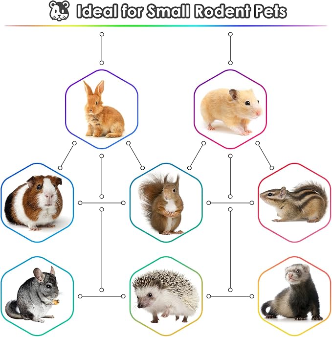 Bissap 3PCS Bunny Chew Toys, Natural Hanging Rabbit Chew Toy Treats for Guinea Pigs Hamsters Gerbils Chinchilla and Other Small Pets for Teeth Grinding