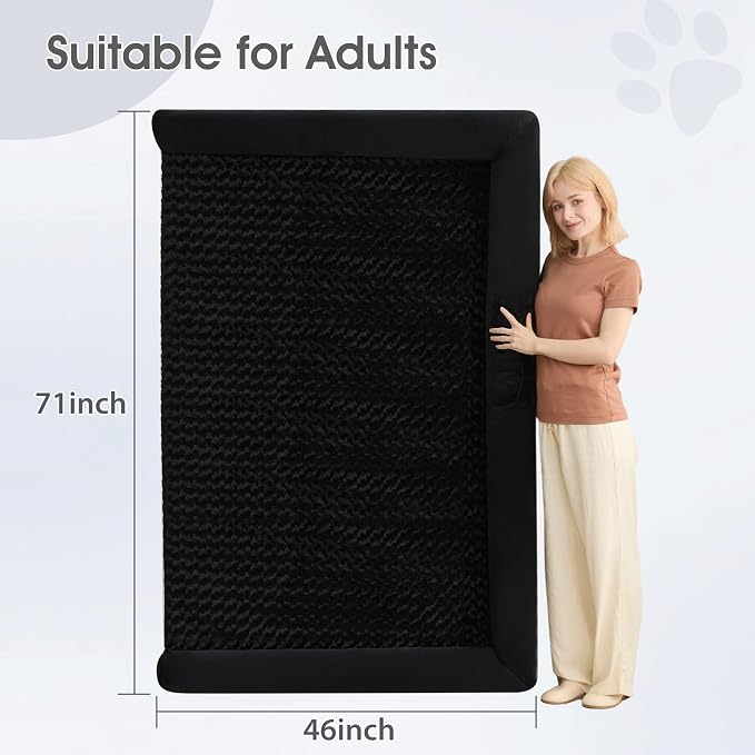 BFPETHOME Orthopedic Washable Dog Beds Large Sized Senior Dog for Comfy Sleeping with Removable Cover, Waterproof Big Soft Pet Couch Bed for Dogs Relax