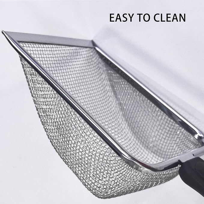 Cat Litter Scoop,Kitty Litter Scoop with Stainless Steel Mesh, 2.8mm Hole Scoop for Cat Litter,Chicken Coop Sand, Beach Sand