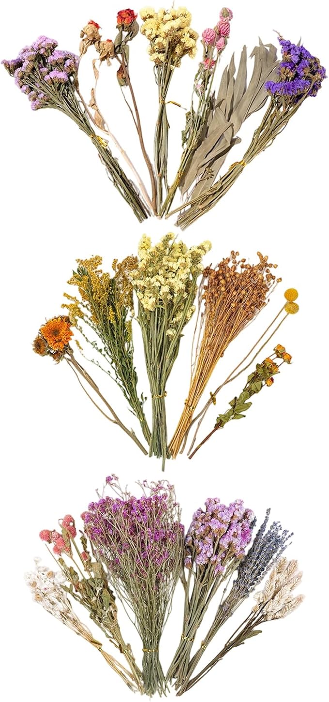 Natural Dried Flower Hamster Sprays for Hamster Cages, Decorative Floral Hamster Bedding Decors, Small Animal Houses & Habitats Hamster Cage Accessories