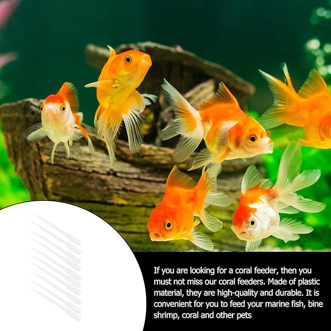 10pcs Coral Feeder Syringe Tubes 3ml Plastic Shrimp Liquid Feeders Aquarium Fish Feeding Tool for Marine and Brine Shrimp Pet Supplies