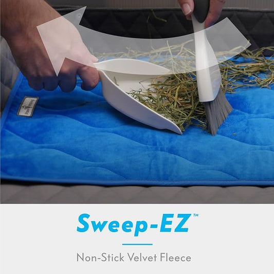 Paw Inspired Guinea Pig Cage Liners |Washable Fleece Bedding w/Waterproof Bottom |Super Absorbent Pee Pad or Pet Bed Mat for Guinea Pigs, Ferrets, Rabbits, Hamsters, Small Animals(C&C 2x1,Light Gray)