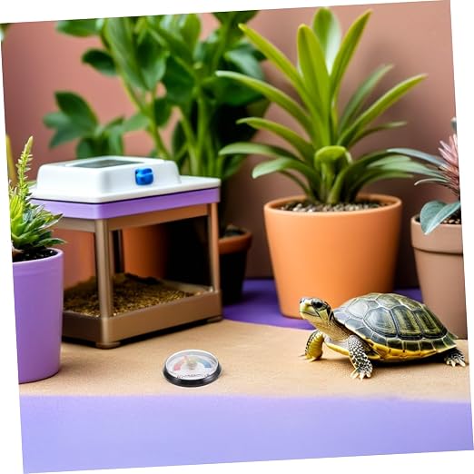 Amosfun 2pcs Reptile Terrarium Hygrometers for Turtle Enclosure Humidity Monitoring and Control Accessories with Accurate Measurement for Pet Habitat Maintenance
