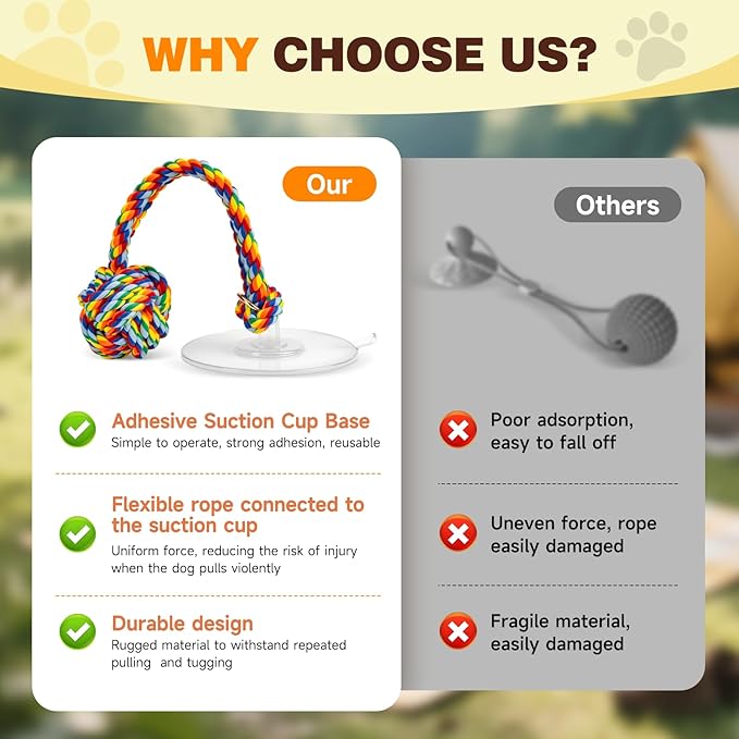 Interactive Dog Toys to Keep Them Busy, Tug of War, Dog Enrichment Toys for Aggressive Chewers, Puppy Teething Toys,Durable Rope & Chew Ball, Indoor Toys Small Dogs，Rainbow