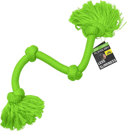 Playology Dog Toys | Dri-Tech Rope Tug of War Dog Toy for Tough Chewers | Sweet Potato Scented Mega Size Tug Rope Toys for Extra Large Dogs