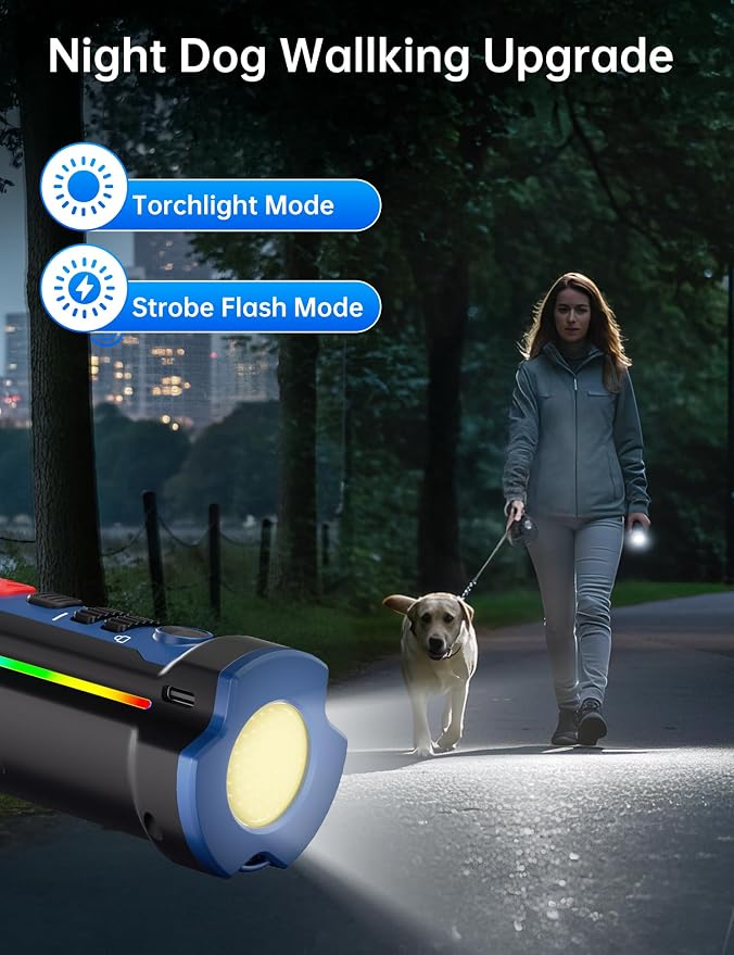 Enhanced Ultrasonic Dog Bark Deterrent Devices, Professional 50ft Range Anti Barking Devices for Dogs, Long Battery Life & Safe Humane Design, Effectively Stops Noise & Bad Behavior