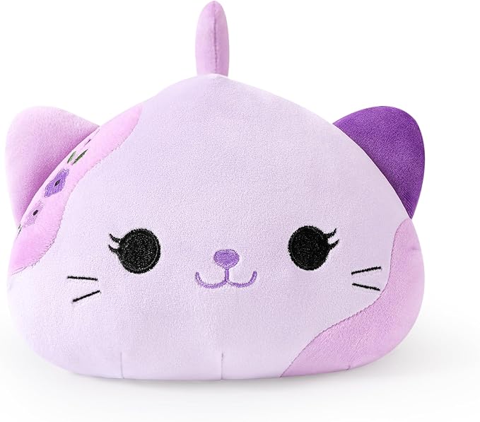 Onsoyours Original Lavender Cat Plush 20 Inch Kitty Plushies Toy Kitten Stuffed Animal Soft Pillow Kawaii Plushie Gift for Kids & Adults (Lavender Cat,20")