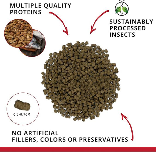 Fluval Bug Bites Cichlid Fish Food, Pellets for Medium to Large Sized Fish, 3.53 oz., A6581