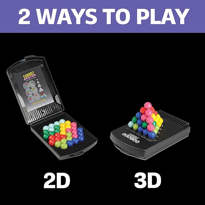 Educational Insights Kanoodle Genius - 3D Brain Teaser Puzzles for Kids, Spatial Puzzle Games for Adults, Teens and Kids, Problem Solving Toys and Logic Puzzles, Single Player Games