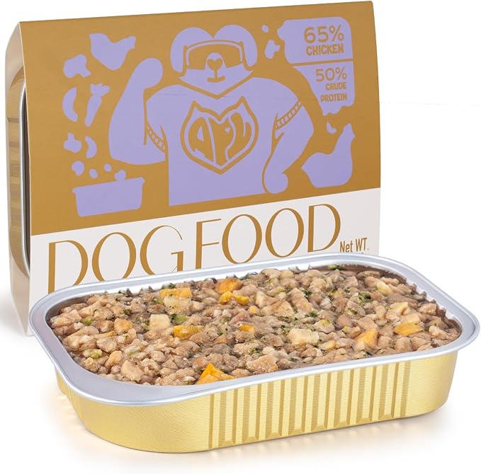 APL Freeze-Dried Dog Food, 1.4oz x 5 Pack | 77% Fresh Meat, 70% Chicken, 50% Crude Protein, Pumpkin & Superfood Recipe | Complete Meal for Travel, Mixing & Sharing