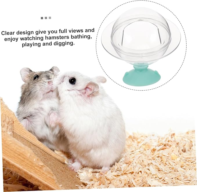 GANAZONO Hamster Sand Bath Tub Multi-use Bathing Toilet Accessory for Pets Deep Edges to Hold Bath Sand Design for Hamsters Mice and Guinea Pigs for Indoor Use
