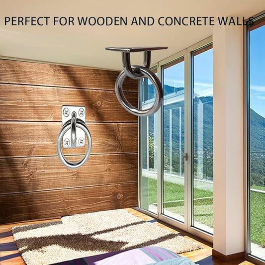 Ceiling Hooks Ceiling Wall Mount Hook Heavy Duty 1000LB Dog Anchor Pad Eye Plate 304 Stainless Steel for Yoga Swings Hammocks Training Straps Punching Bags Hanging