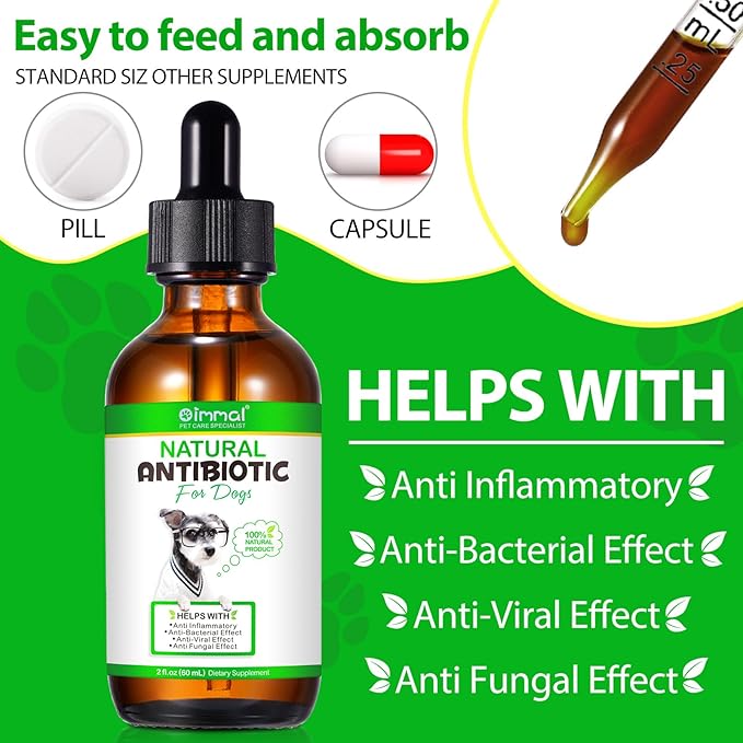 Dog Antibiotics Antibiotics for Dogs Dog Eye Infection Treatment Dog Cough Treatment Dog Cough Treatment 2.02fl.oz (60ml)