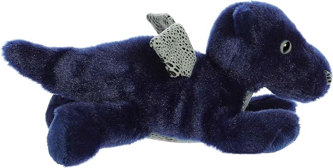 Aurora® Adorable Mini Flopsie™ Sapphire Dragon™ Stuffed Animal - Mini Companions Ready for Playful Adventures - for Kids All Ages, Toddlers, Adults, and Families - Blue 9.5 Inches