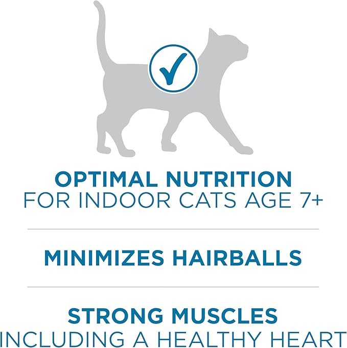 Purina ONE High Protein, Natural Senior Dry Cat Food, Indoor Advantage Senior+ - 16 lb. Bag