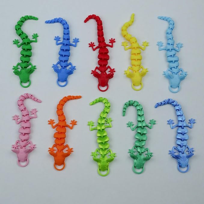 Pineapple Lizard Cat Wand Attachment, Cat Toy Refill for Interactive Wand Teasers, Indoor Kitten and Cat Toys 3D Printed (White)