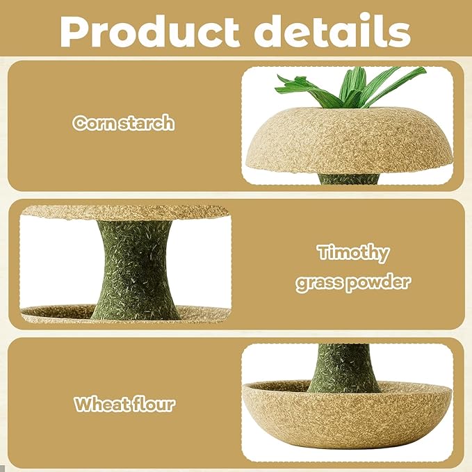 3PCS Hamster Stuff, Rabbit Chew Toys, Rat Toys, 2 Chew Sticks and 1 Apple Core, Small Animal Teeth Care, Natural Wood Material