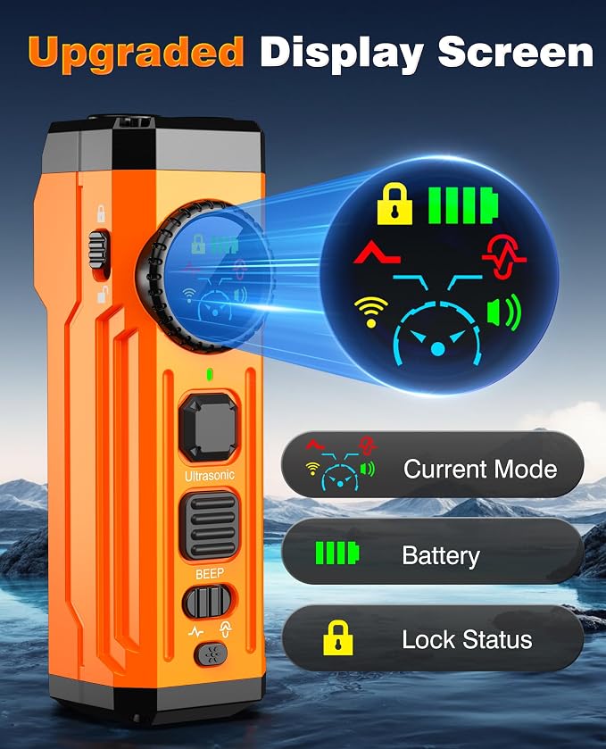2026 Upgraded Smart Display Anti Barking Device for Dogs, 3X Dog Bark Deterrent Devices Bark Control with Screen & Flashlight, Rechargeable Dog Barking Silencer Portable for Indoor & Outdoor Use