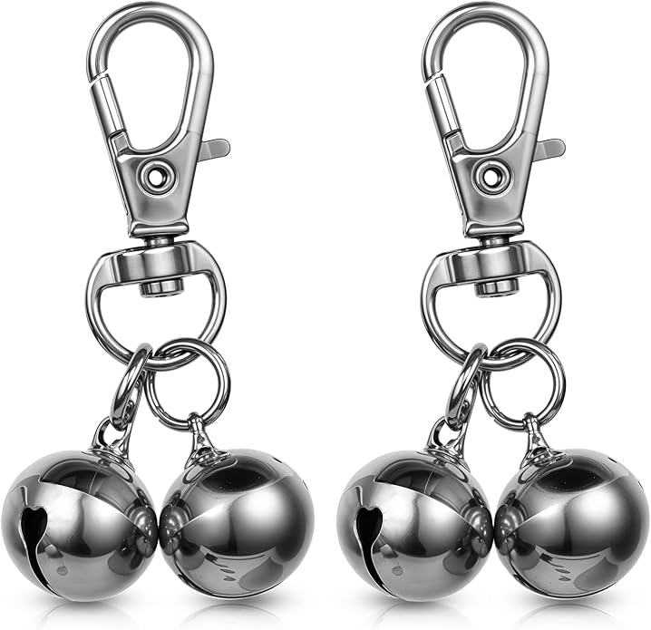 salbsever 2 Pcs Bells for Dog Collars Mini Dog Collar Bell Pet Pendant Accessories Training Collars Charm Dogs Training Bell Collar for Dogs and Cats