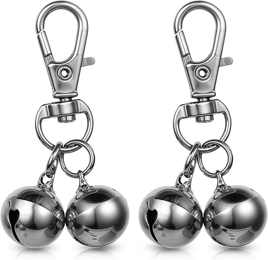 salbsever 2 Pcs Bells for Dog Collars Mini Dog Collar Bell Pet Pendant Accessories Training Collars Charm Dogs Training Bell Collar for Dogs and Cats