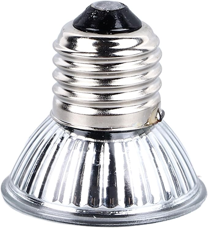 Tbest Reptile Heat Lamp Profional Efficient Save Energy 360 Degree Lighting Warm Uva Uvb Basking Lamp for S Tile 220V Heat Lamps Tile Temperature Control Equipment and (25W)