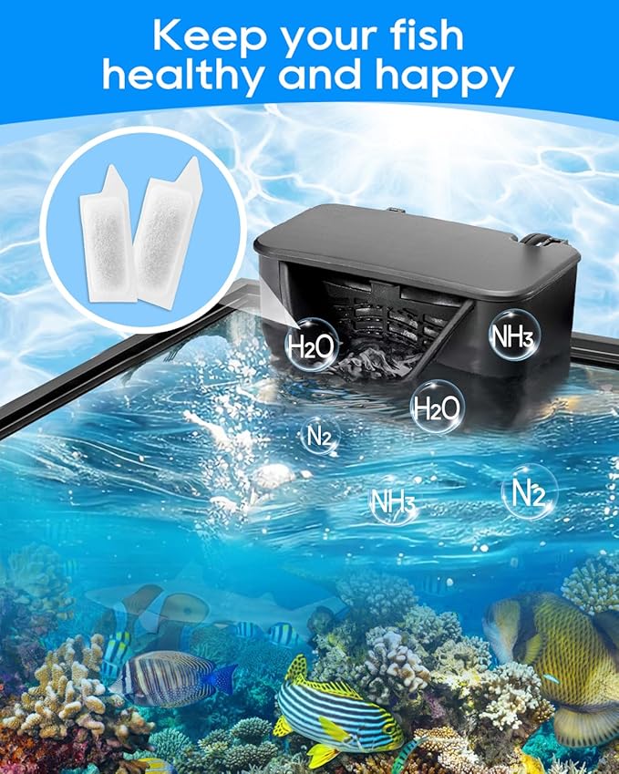 8 Pack Small Aquarium Filter Cartridge Compatible with Tetra Small Filter Cartridges, Compatible with Tetra Whisper Filter Small, Fish Tank Filter Cartridge for 3–10 Gallon Fish Tank