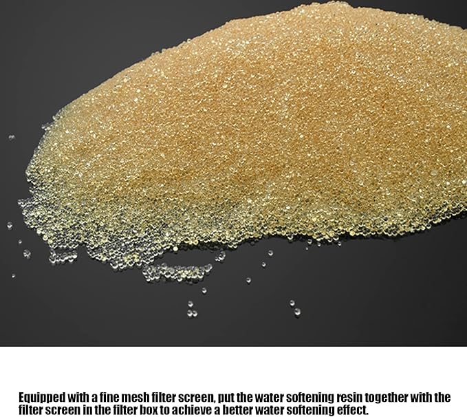 Aquarium Water Softener Resin, 500ML Aquarium Water Hardness Reducer Resin, Water Softener Pillow with Net Bag, Reusable Ion Exchange Filter