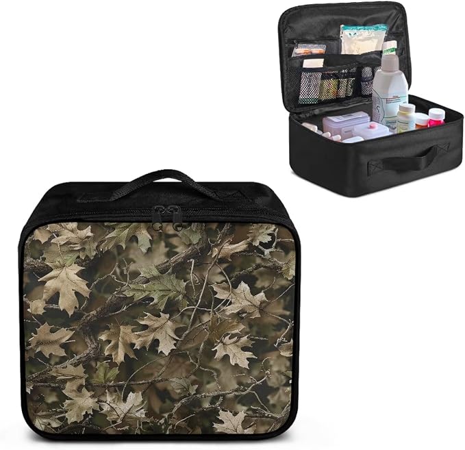 Rnyleeg Camo Hunting First Aid Bag Empty Large First Aid Travek Kit Compact Medical Kits for Home Car Camping Hiking Portable Medical Supply Organizer Bag