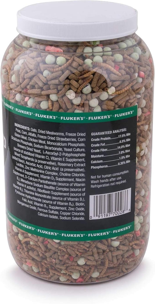 Fluker's Buffet Blend Box Turtle Diet, Insects, Veggies and Fruit with Fortified Pellets, 3.25 lbs.