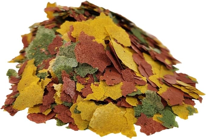 Tropical Fish Flakes, Mix of Krill, Color Enhancing, Spirulina Flakes for Cichlids, Angels, Tetras, Guppies. 12-Type Pellet Mix & 4-Type Wafers Included...WL 2 x 1/2-lb Foil Bag