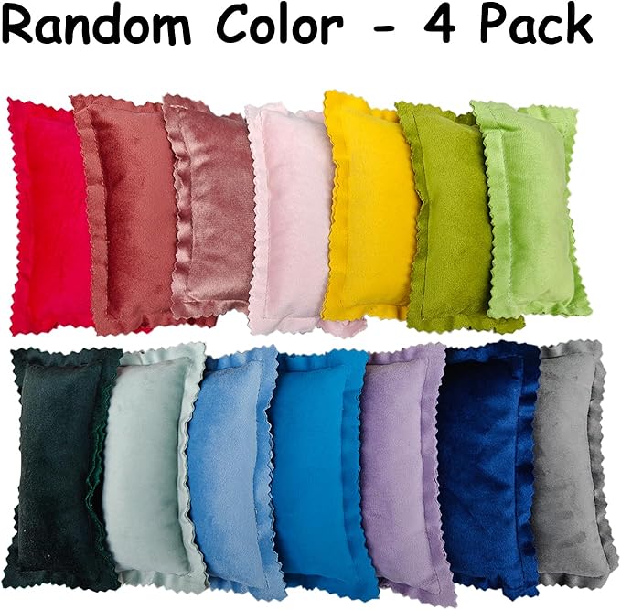 RIOUSSI Set of 4 Cozy Mini Pet Pillows for Guinea Pigs Hedgehogs Ferrets Chinchillas Bunnies Rabbits and Rats