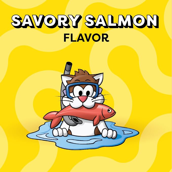 Temptations Cat Treats Classic Crunchy and Soft Cat Treats, Savory Salmon Flavor, 30 oz. Tub