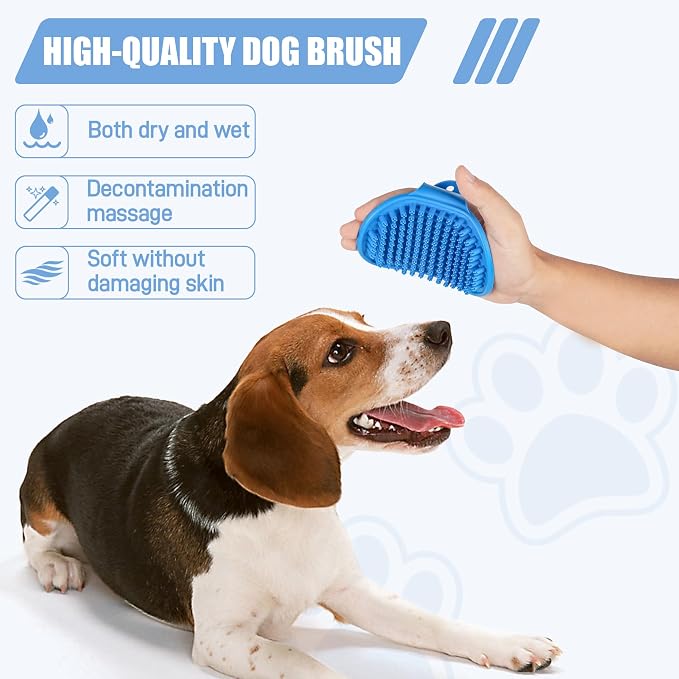Dog Buttons for Communication 6 Pcs, 30s Recordable Dog Talking Buttons Starter Set with Anti-Slip Mat & 24 Scene Stickers, Pet Training Voice Buzzer