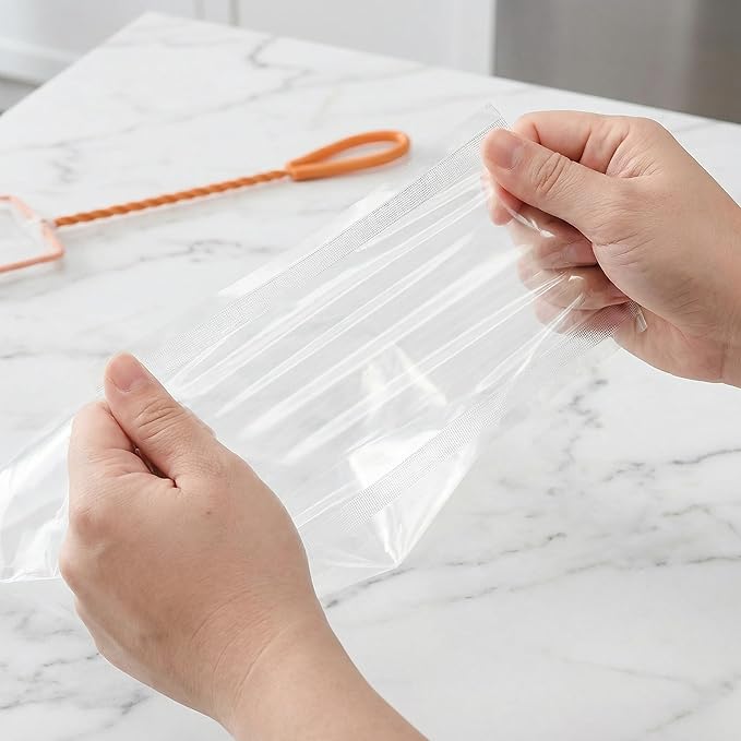 Jucoan 100 Pack 8" x 14" Clear Plastic Fish Bags, 3 Mil Extra Thick Leak-Proof Live Fish Shipping Bags Aquarium Transport Bag for Shrimps and Betta Fish