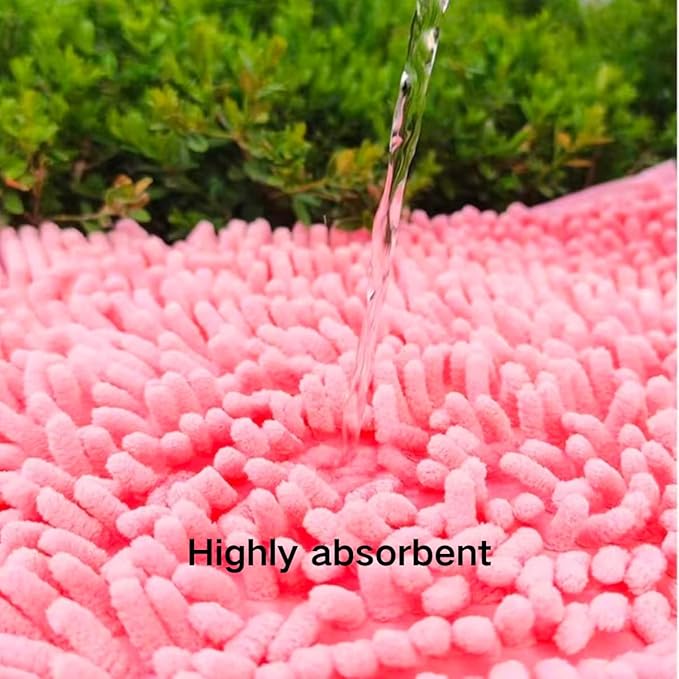 2PCS Guinea Pig Liner Washable Rabbit Cage Liner Guinea Pig Fleece Mats Reusable Bedding Pee Pads for Ferret Bunny Chinchilla Small Animals (23.62" LX15.75 W,Rose Red)
