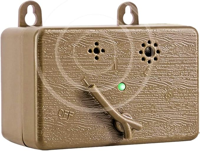 Dog Bark Deterrent Devices, Anti Barking Device for Dogs, 4 Training Modes 50 FT Range Barks No More Indoors Outdoors Behavior Correct, Bark Control Box for Dogs (Brown)